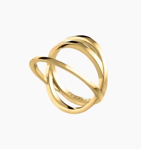 Luna ring in 18k recycled yellow gold, made in France – Maison Lepage, French jeweler and designer since 1922.
