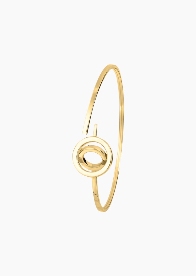 Alba bangle bracelet in 18k recycled yellow gold, made in France – Maison Lepage, French jeweler and designer since 1922.
