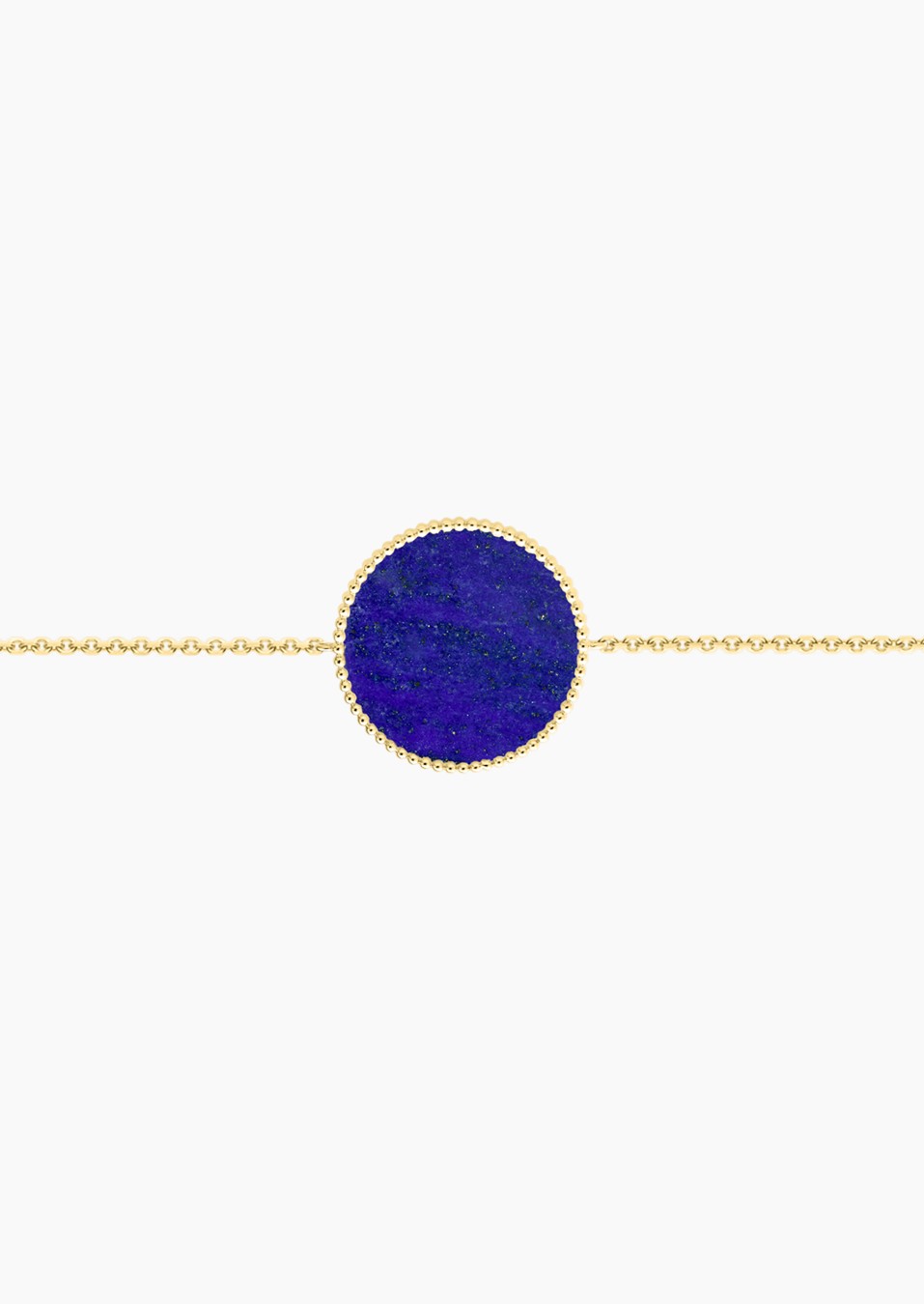 Colette Lune Perlée bracelet in gold and lapis lazuli / Lepage