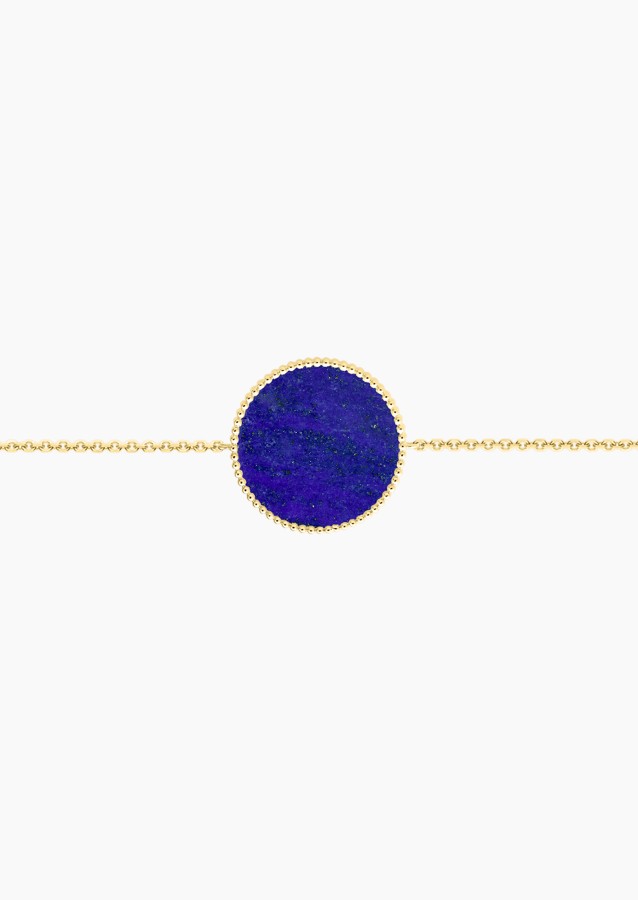 
                                                                                    Colette Lune Perlée bracelet in yellow gold with lapis lazuli – Maison Lepage, French jeweler and designer since 1922.
                                                                            