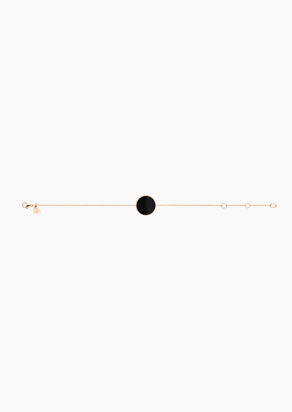 Bracelet Colette Lune Perlée en or et onyx / Lepage
