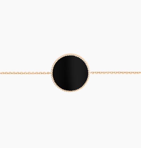 Colette Lune Perlée bracelet in gold and onyx / Lepage