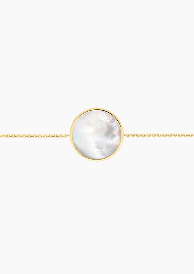 
                                                                                    Colette Lune Bracelet in gold and white mother-of-pearl / Lepage
                                                                            