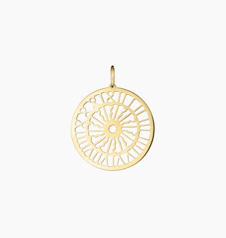 
                                                                                    Gros Horloge 22 mm medal in yellow gold – Maison Lepage, French jeweler and designer since 1922.
                                                                            