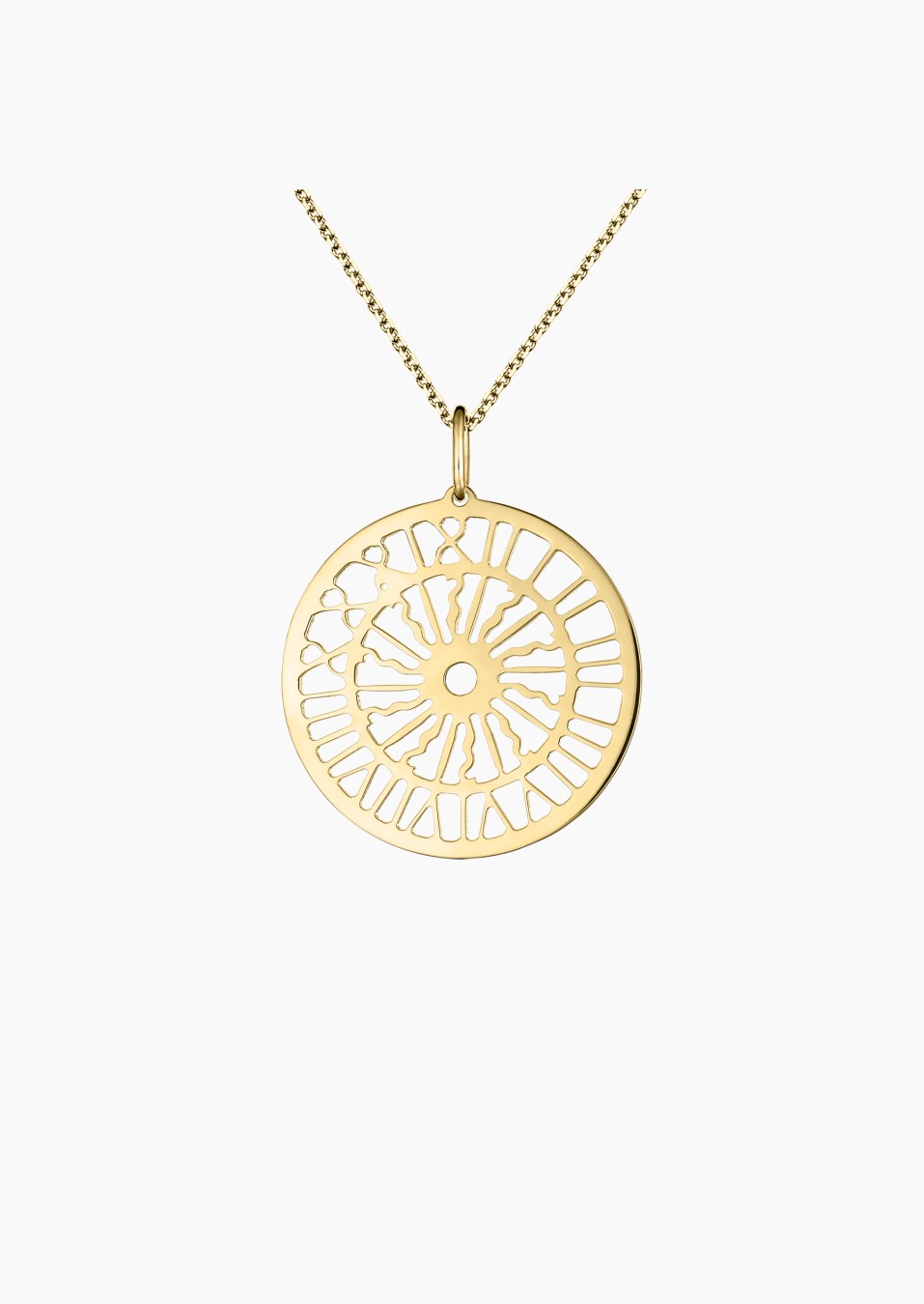 Gros Horloge 22 mm medal in yellow gold – Maison Lepage, French jeweler and designer since 1922.