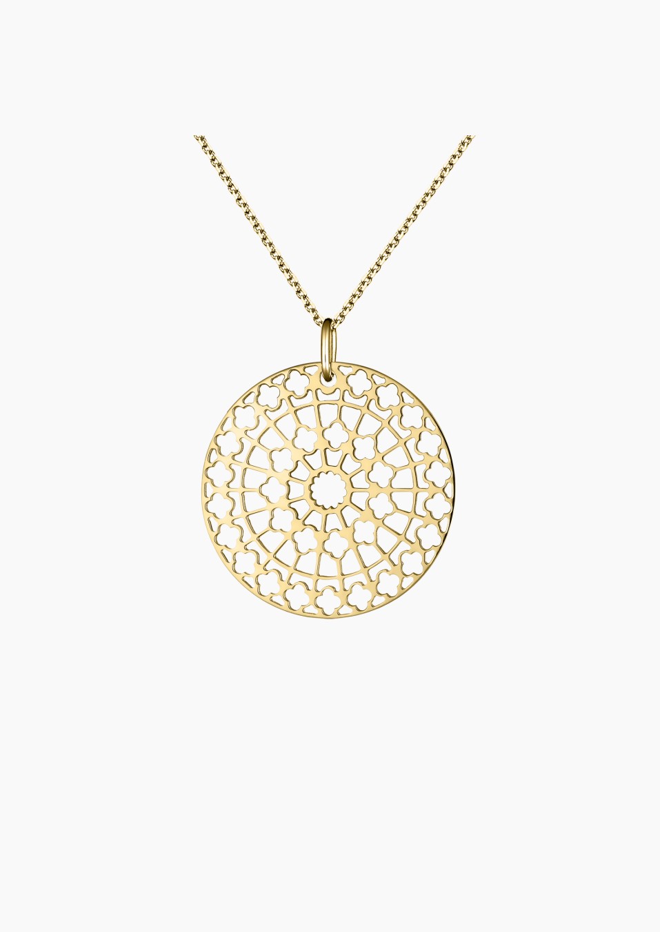 Médaille Colette Notre Dame 22 mm en or jaune - Maison Lepage joaillier créateur français 1922