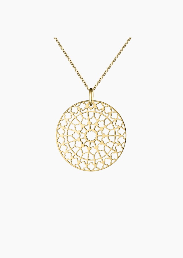 Médaille Colette Notre Dame 22 mm en or jaune - Maison Lepage joaillier créateur français 1922