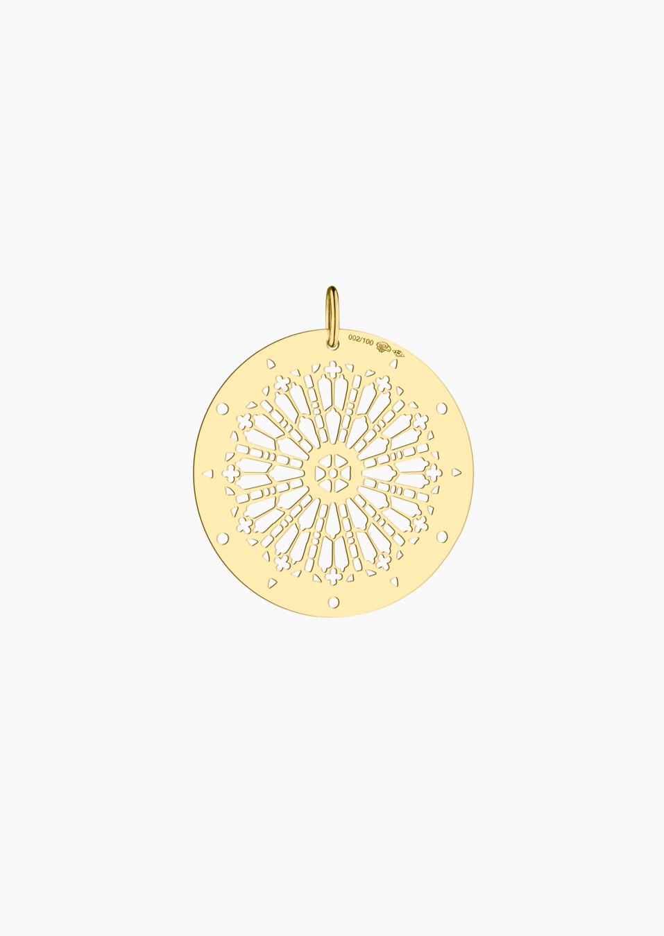 Colette 100 Years medal in yellow gold, front side – Maison Lepage, French jeweler and designer since 1922.