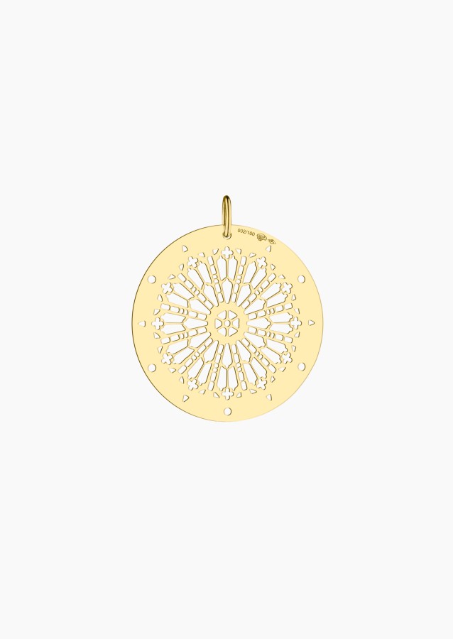 Médaille Colette 100 ans en or jaune verso - Maison Lepage joaillier créateur français 1922