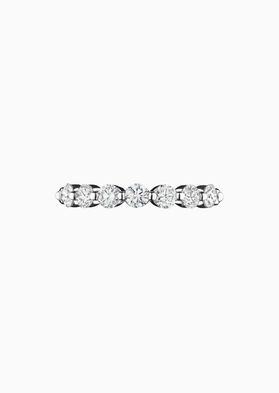 Romance wedding ring in white gold and diamonds - Maison Lepage french jeweller 1922 Romance wedding ring in white gold and diamonds - Maison Lepage french jeweller 1922