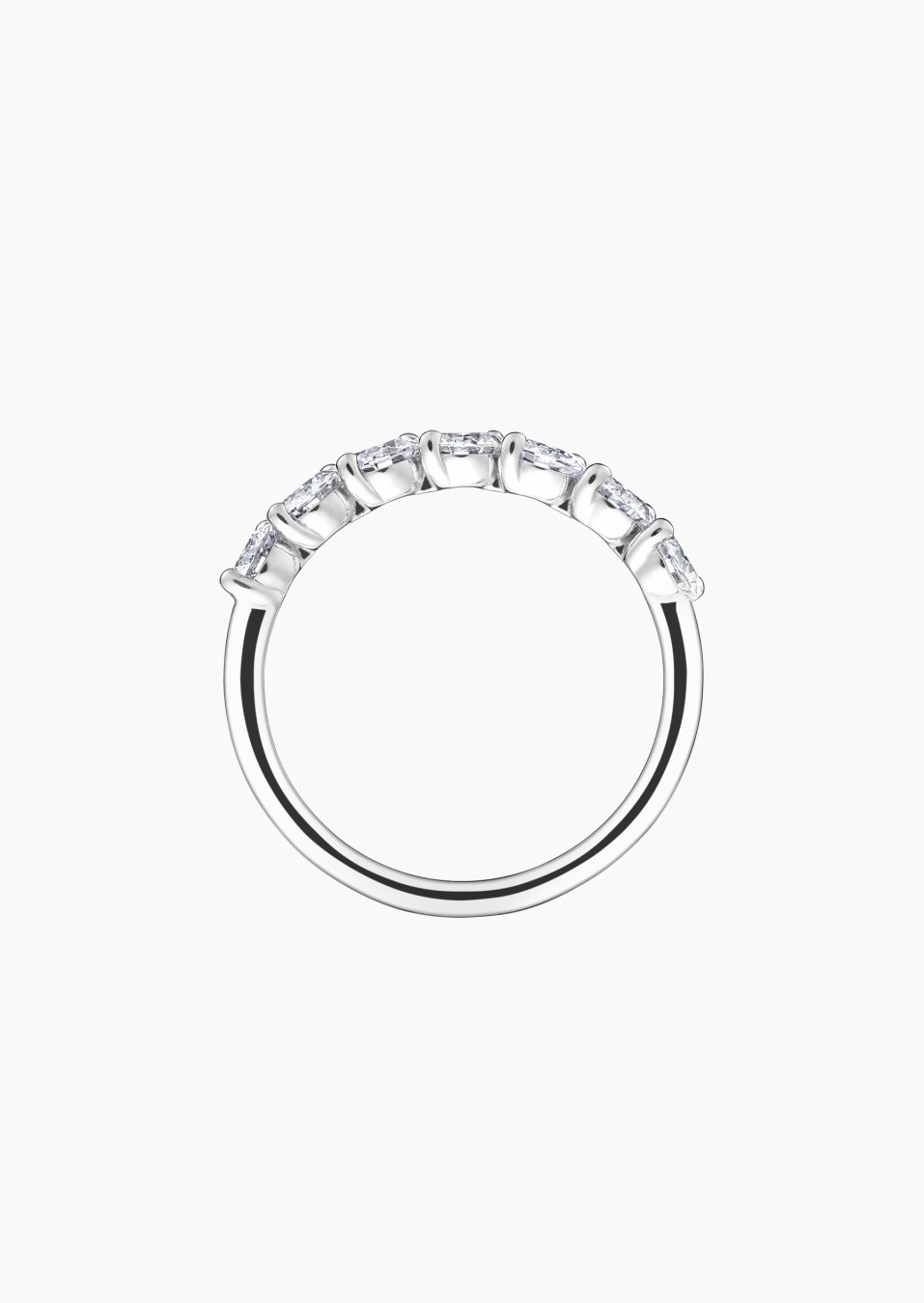 Intrepid wedding ring in white gold and diamonds - Maison Lepage french jeweller since 1922 Intrepid wedding ring in white gold and diamonds - Maison Lepage french jeweller since 1922