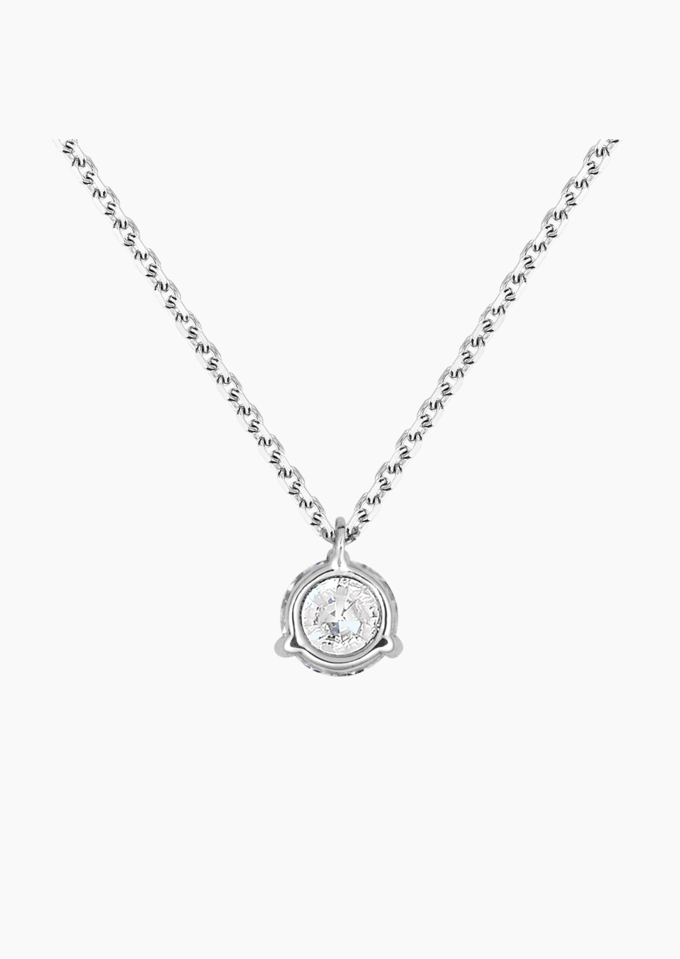 Collier Joli Coeur en or blanc 750 et diamant - Maison Lepage joaillier créateur français 1922