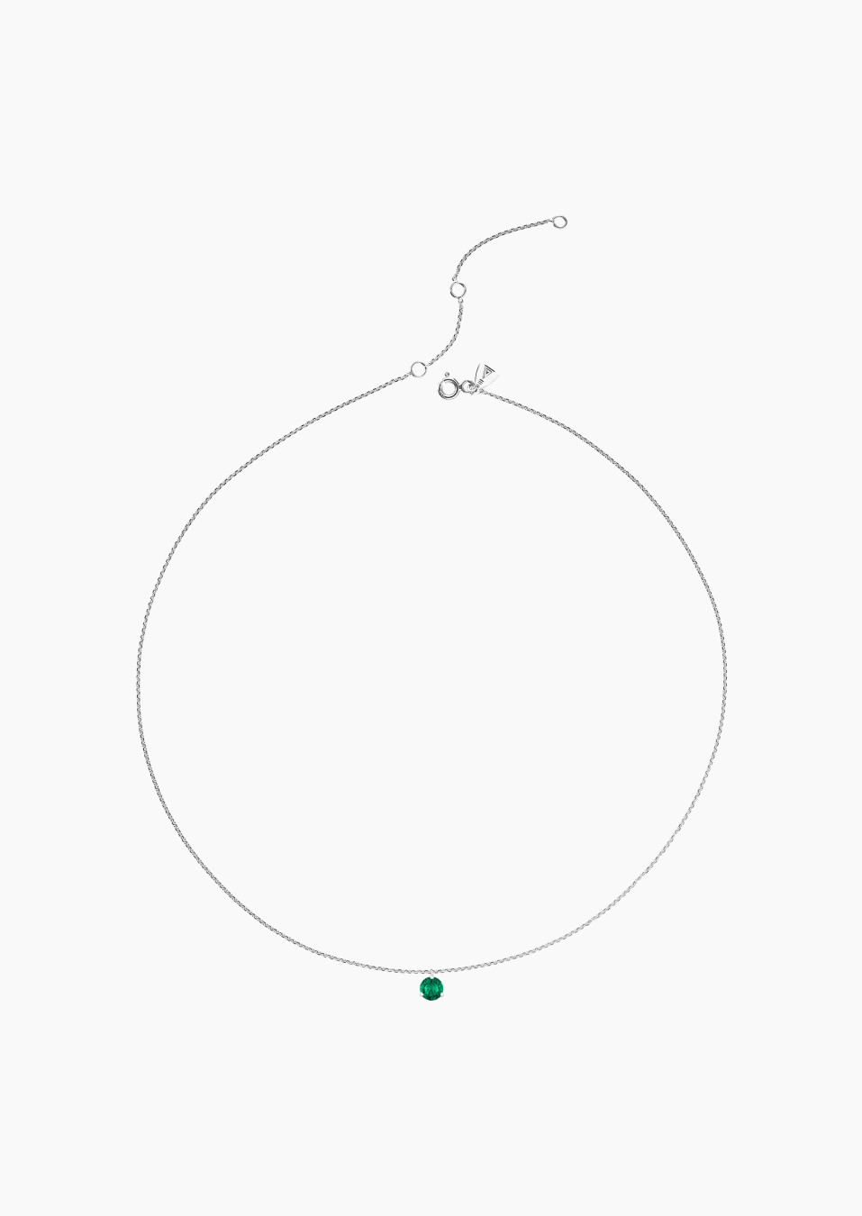Joli Cœur necklace in gold and emerald / Lepage