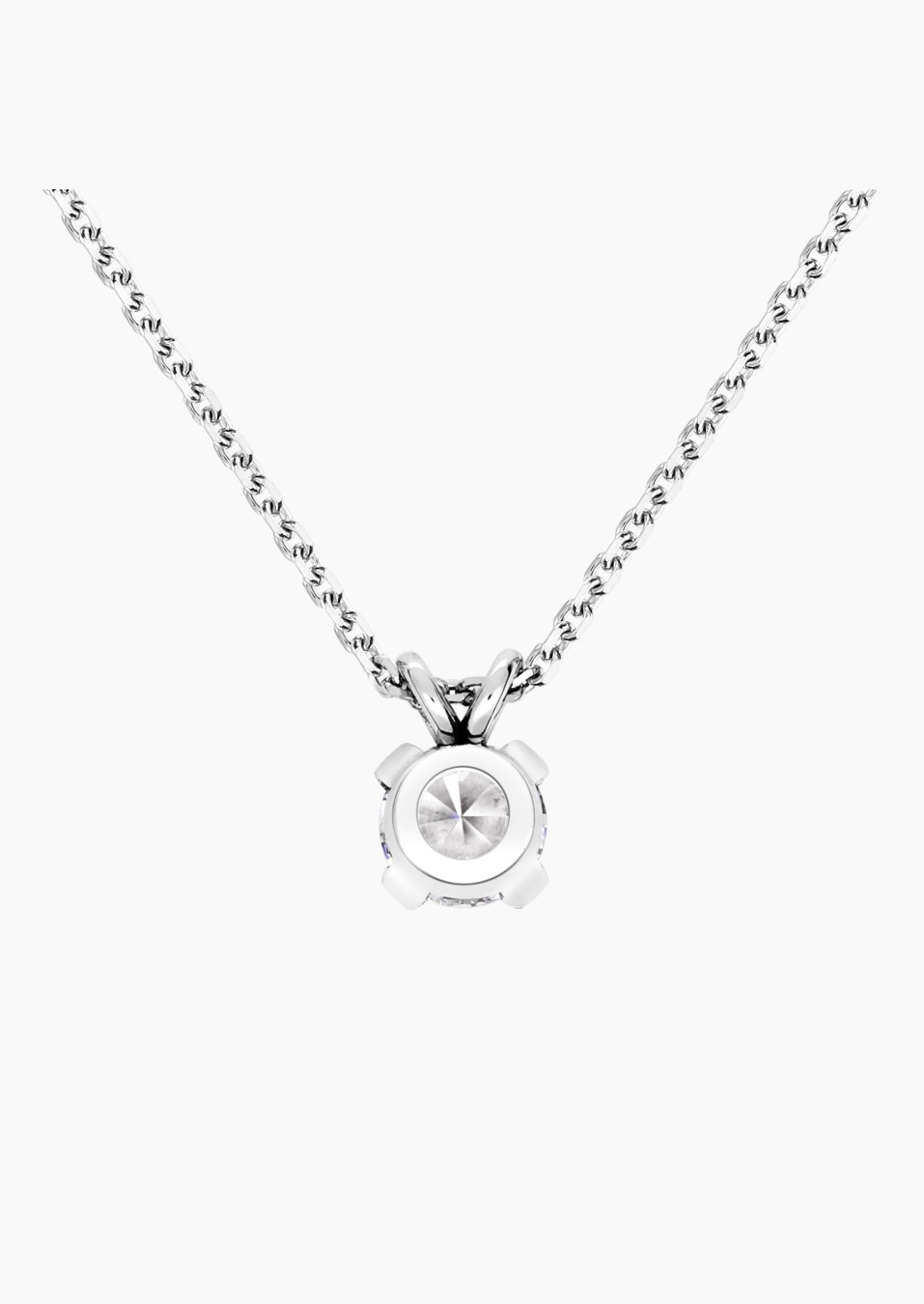 Présage necklace in 18k white gold with diamonds – Maison Lepage, French jeweler and designer since 1922.