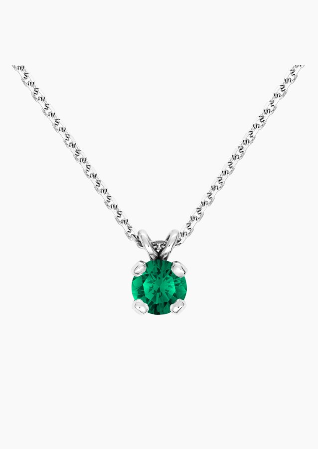 
                                                                                    Collier Présage en or blanc, émeraude et diamants - Maison Lepage joaillier créateur français 1922
                                                                            