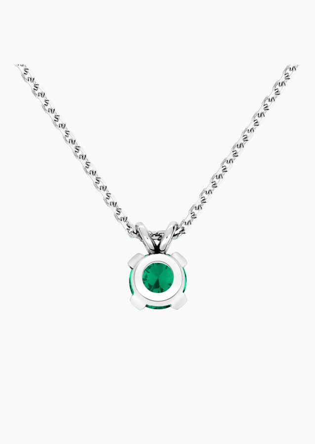 Collier Présage en or blanc, émeraude et diamants - Maison Lepage joaillier créateur français 1922