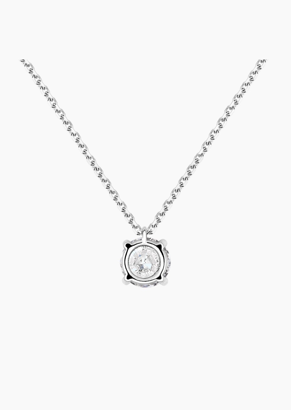 Chéri necklace in 18k white gold with diamond – Maison Lepage, French jeweler and designer since 1922.