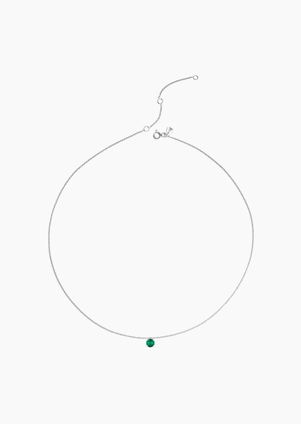 Chéri necklace in gold and emerald / Lepage