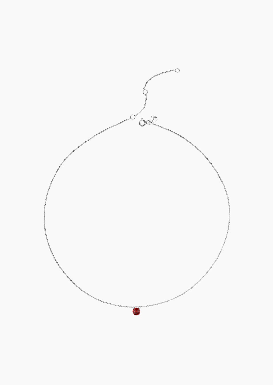 Chéri necklace in white gold with ruby – Maison Lepage, French jeweler and designer since 1922.