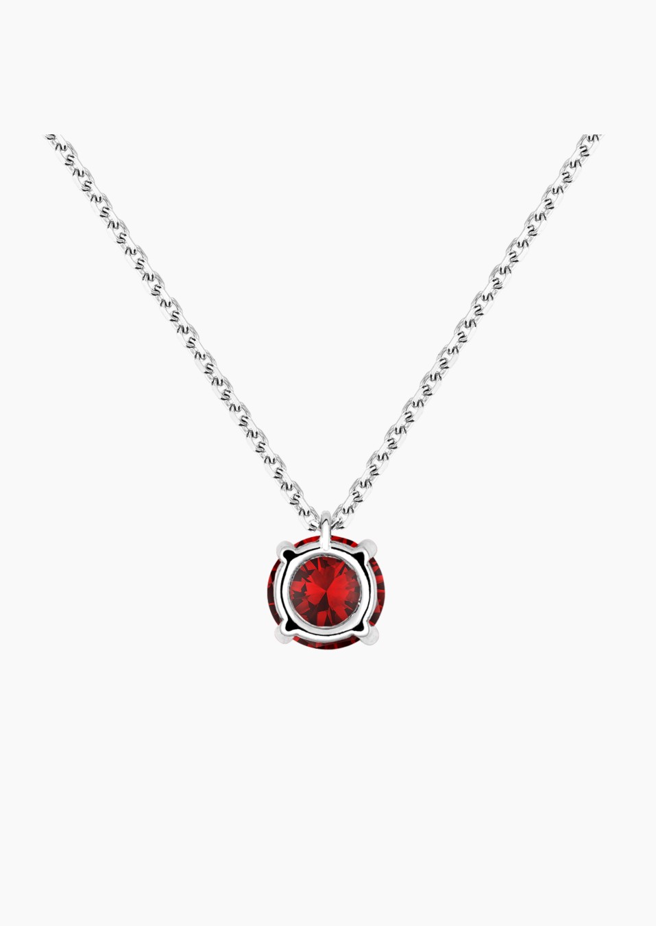 Chéri necklace in white gold with ruby – Maison Lepage, French jeweler and designer since 1922.