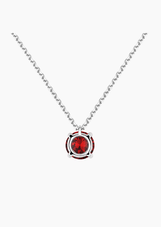 Chéri necklace in white gold with ruby – Maison Lepage, French jeweler and designer since 1922.