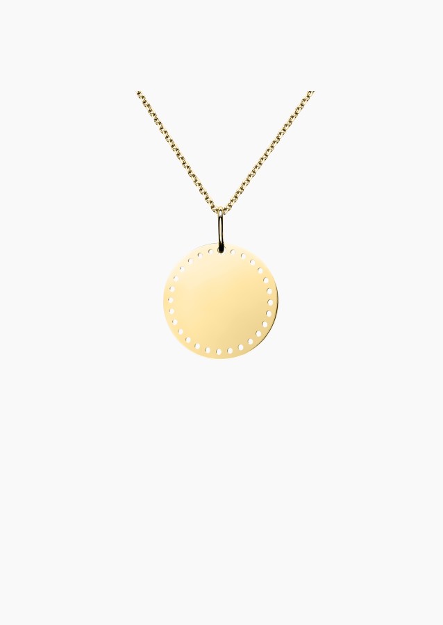 Colette Cotillon 15 mm medal in yellow gold – Maison Lepage, French jeweler and designer since 1922.