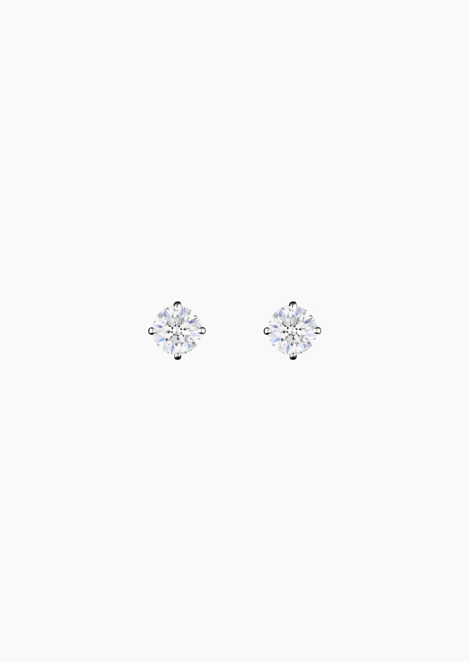 Boucles d'oreilles Evidence en or blanc 750 et diamants - Maison Lepage joaillier créateur français 1922