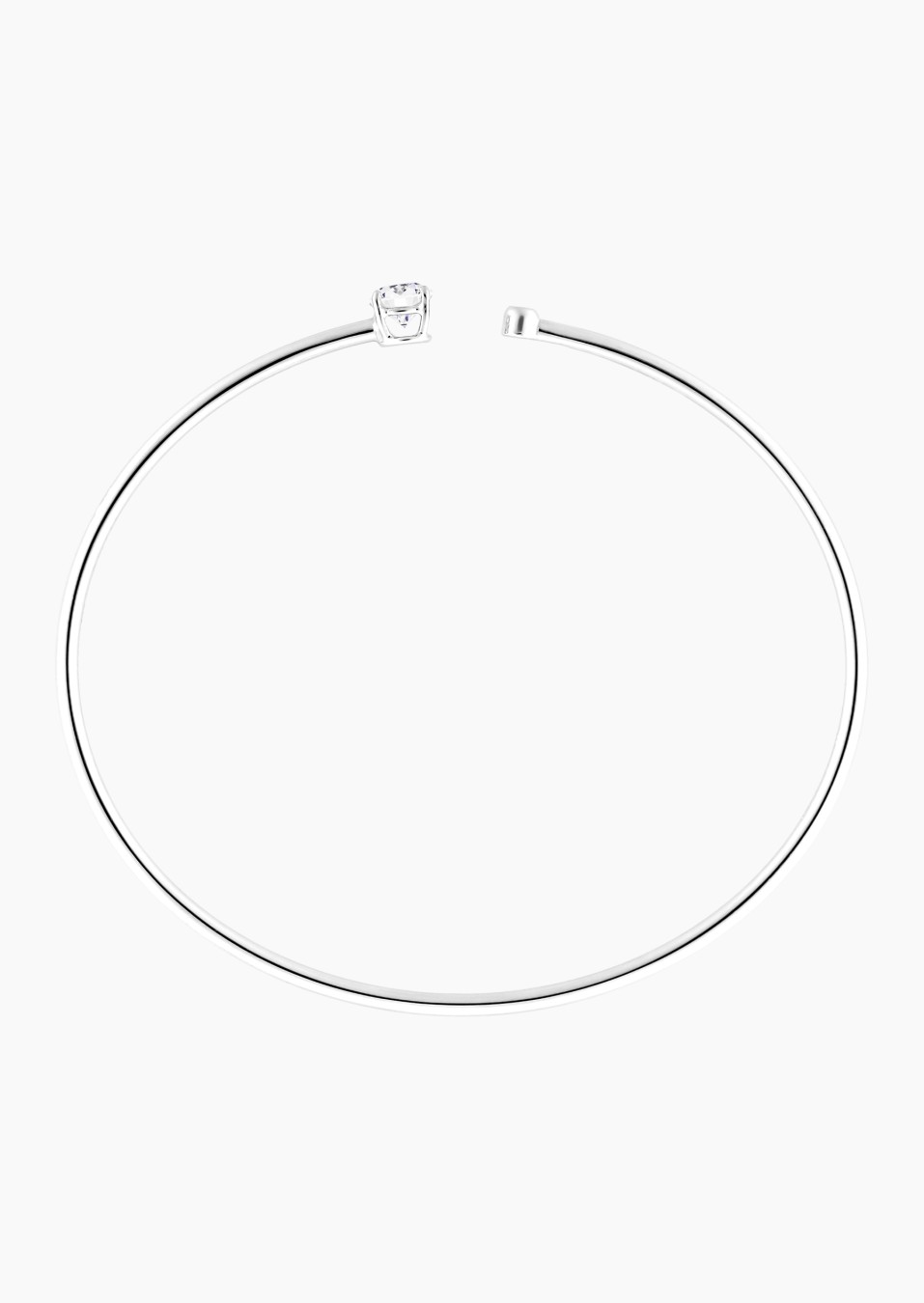 Béguin flexible bangle bracelet in white gold with diamonds – Maison Lepage, French jeweler and designer since 1922.