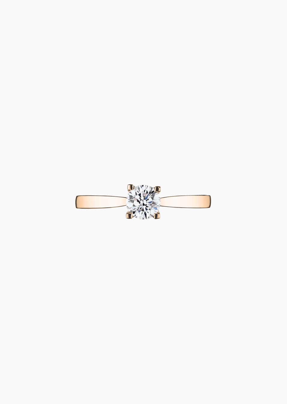 Solitaire Cupidon, bague de fiançailles en or rose 750 et diamant brillant - Maison Lepage joaillier créateur français 1922 Solitaire Cupidon, bague de fiançailles en or rose 750 et diamant brillant - Maison Lepage joaillier créateur français 1922