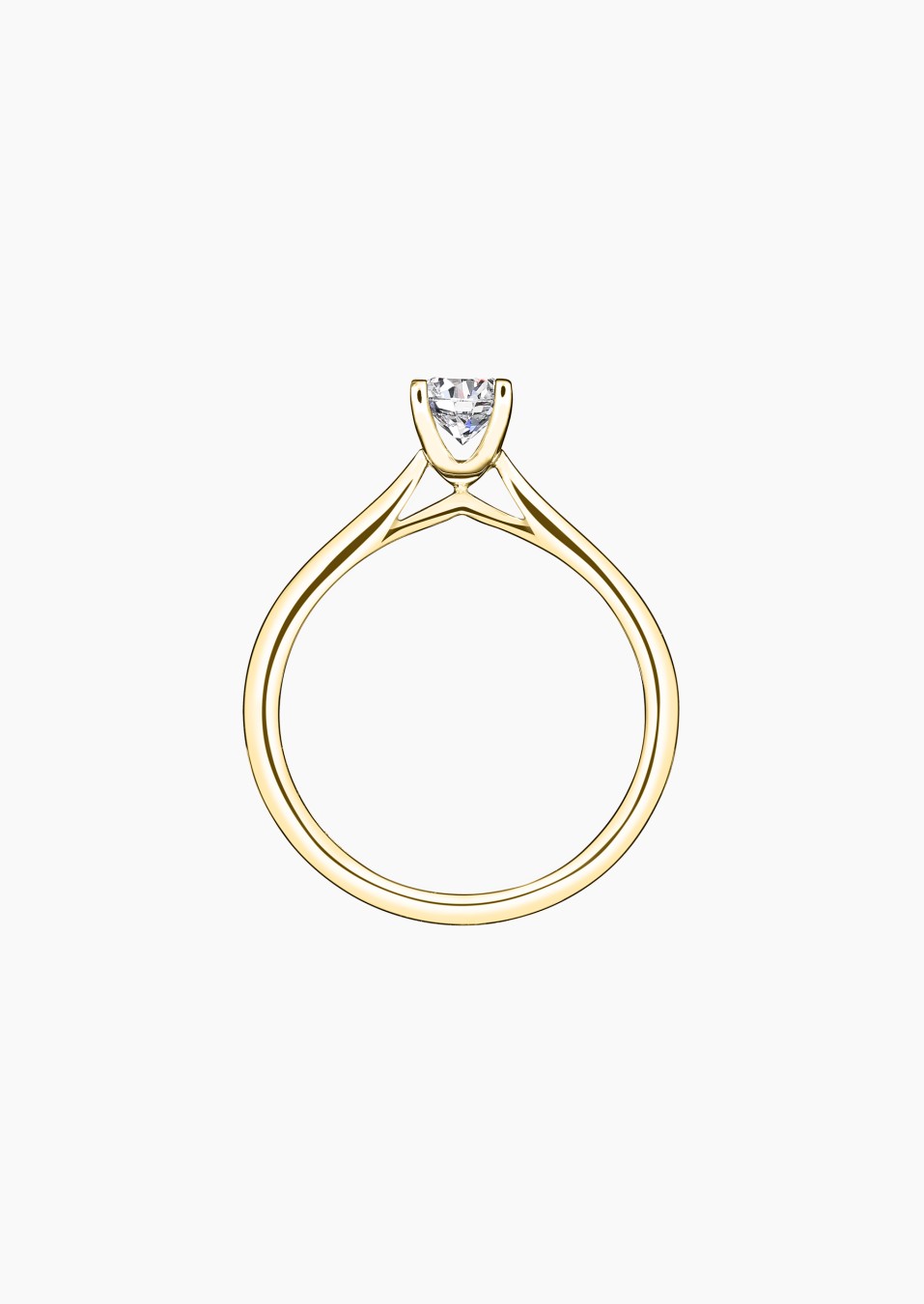 Solitaire Cupidon, bague de fiançailles en or jaune 750 et diamant brillant - Maison Lepage joaillier créateur français 1922 Solitaire Cupidon, bague de fiançailles en or jaune 750 et diamant brillant - Maison Lepage joaillier créateur français 1922