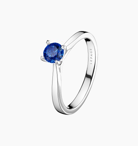 
                                                                                            Cupidon solitaire in gold and sapphire / Lepage
                                                                                    