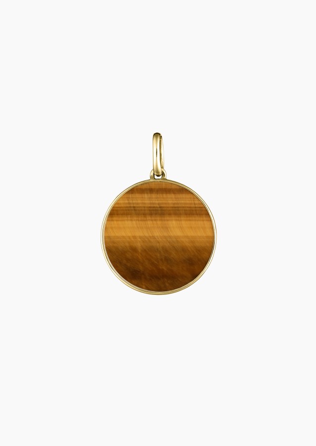 
                                                                                    Colette Lune medal in gold and tiger's eye / Lepage
                                                                            