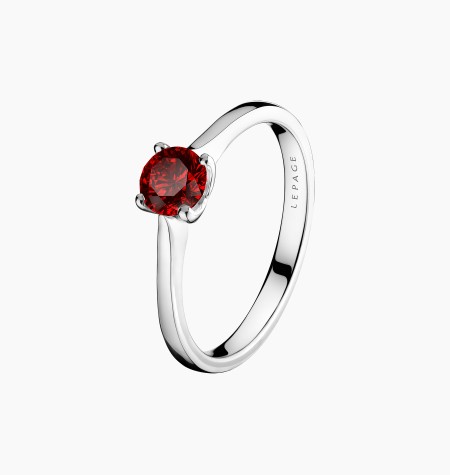 
                                                                                            Desir solitaire in gold and ruby / Lepage
                                                                                    