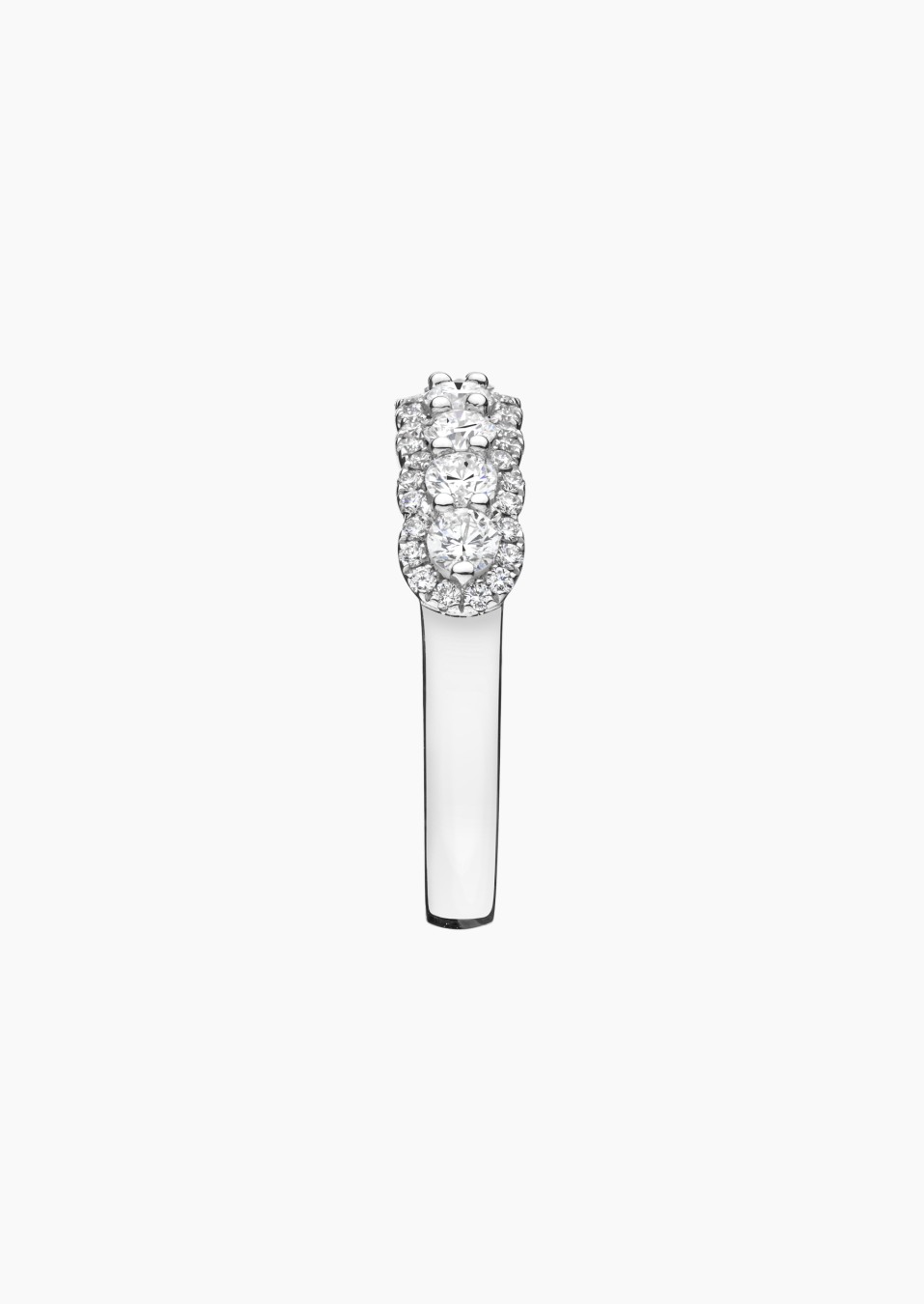 Duchesse wedding ring in gold and diamonds / Lepage