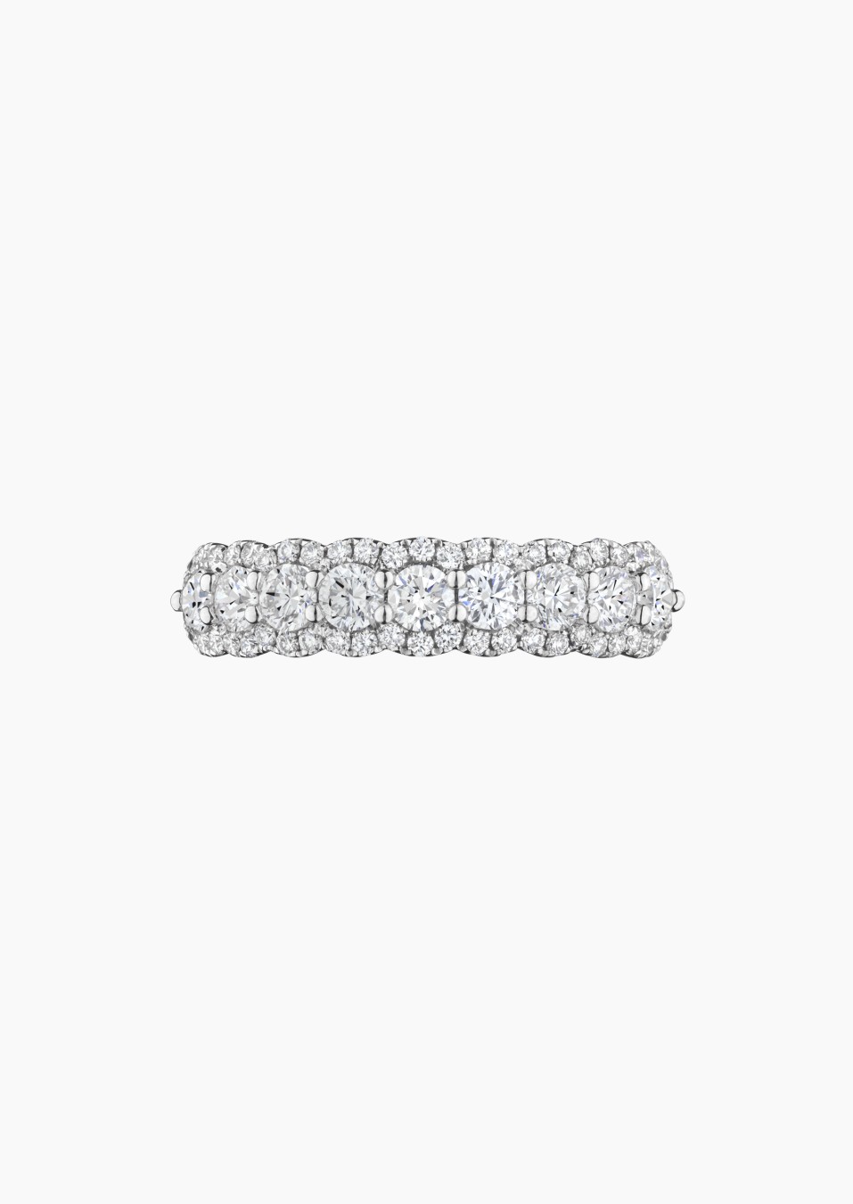 Duchesse wedding ring in gold and diamonds / Lepage