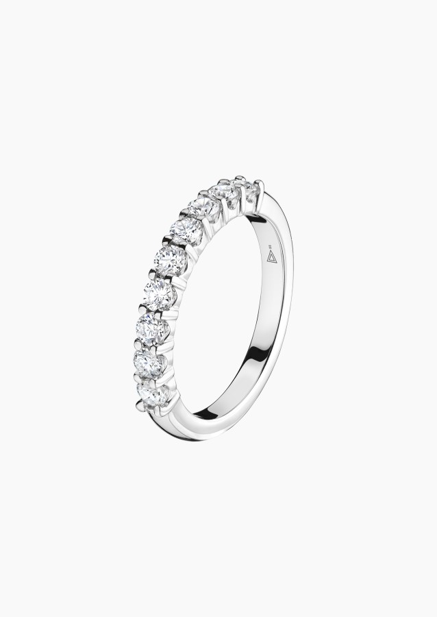 Majesté wedding ring in white gold and diamonds - Maison Lepage french jeweller since 1922