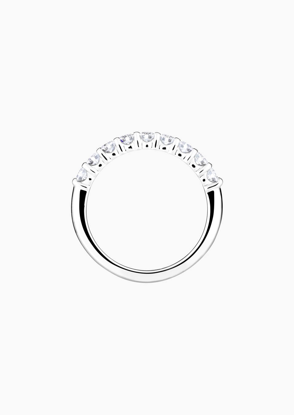 Majesté wedding ring in white gold and diamonds - Maison Lepage french jeweller since 1922