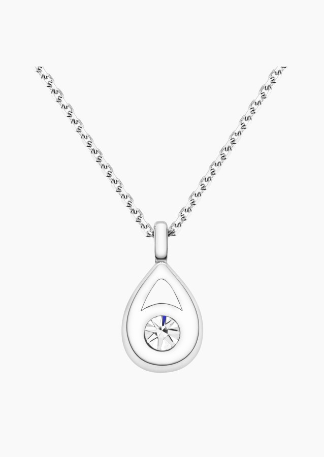 Collier Clyde en or blanc 750 et diamant 0,5 carat - Maison Lepage joaillier créateur français 1922