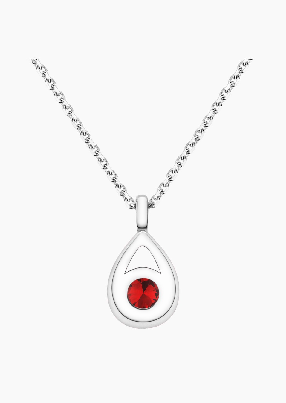 Collier Clyde en or blanc et rubis - Maison Lepage joaillier créateur français 1922