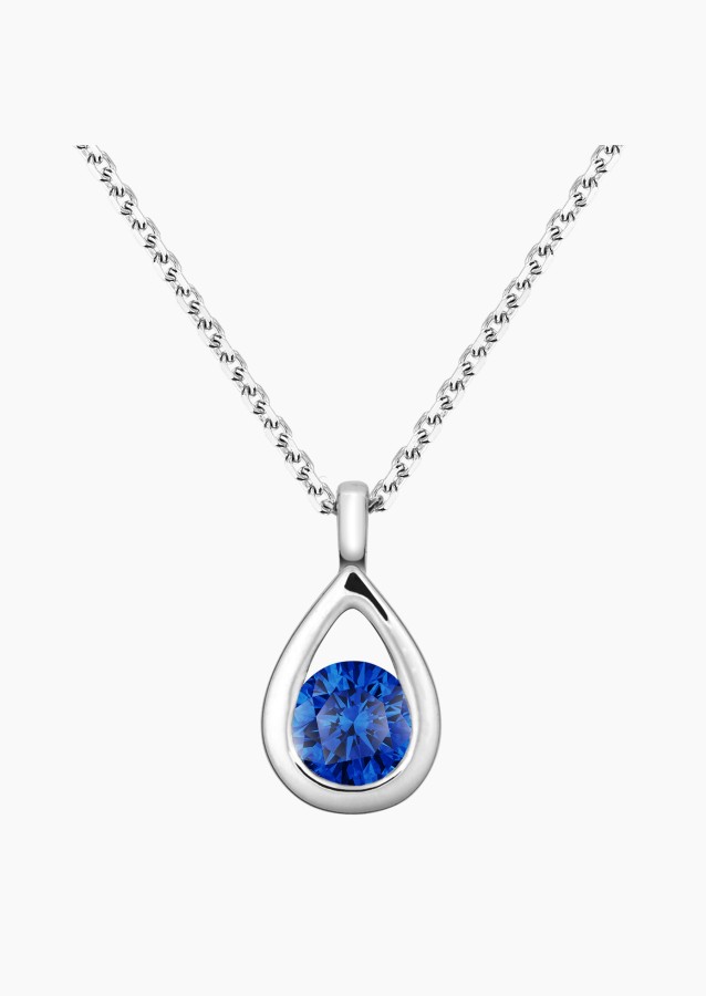 
                                                                                    Clyde necklace in white gold with blue sapphire – Maison Lepage, French jeweler and designer since 1922.
                                                                            