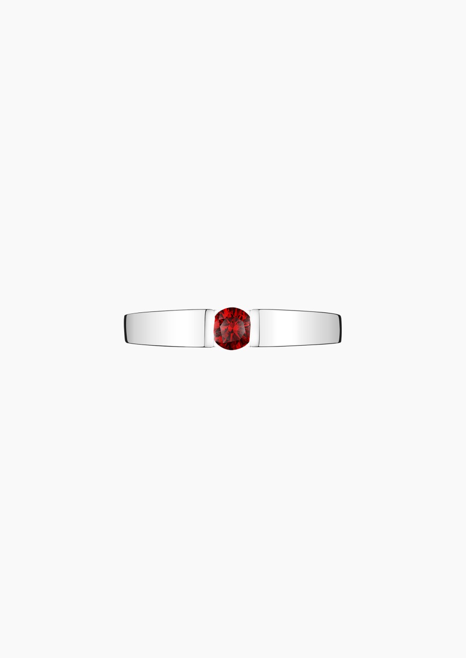 Audacieuse solitaire in gold and ruby / Lepage