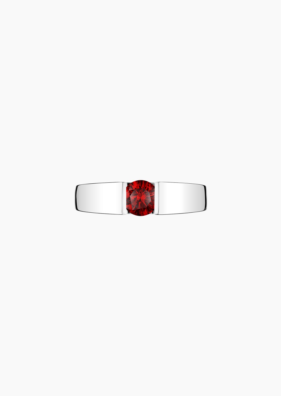 Audacieuse solitaire in gold and ruby / Lepage