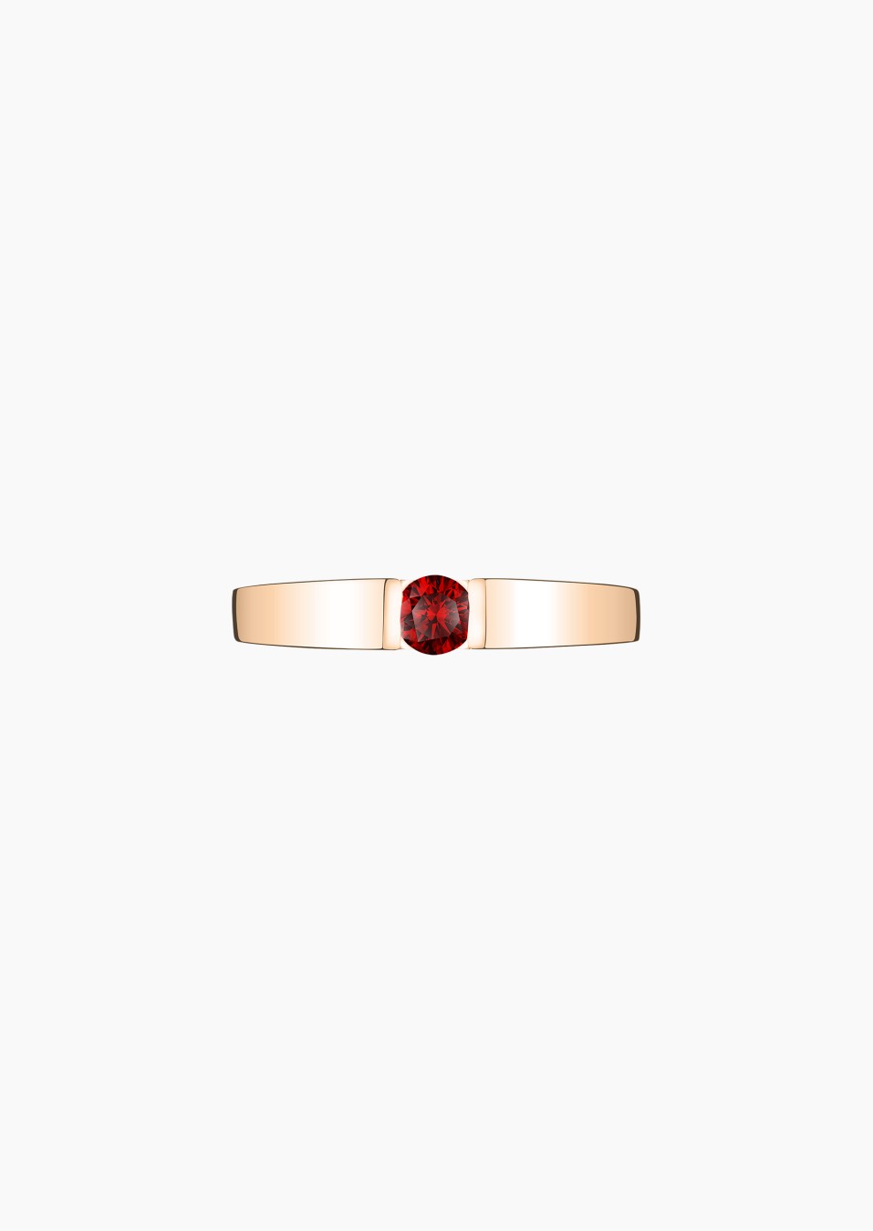 Audacieuse solitaire in gold and ruby / Lepage