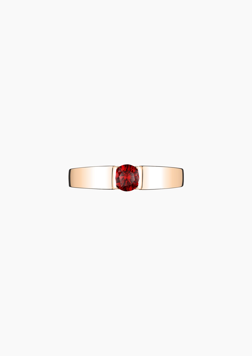 Audacieuse solitaire in gold and ruby / Lepage