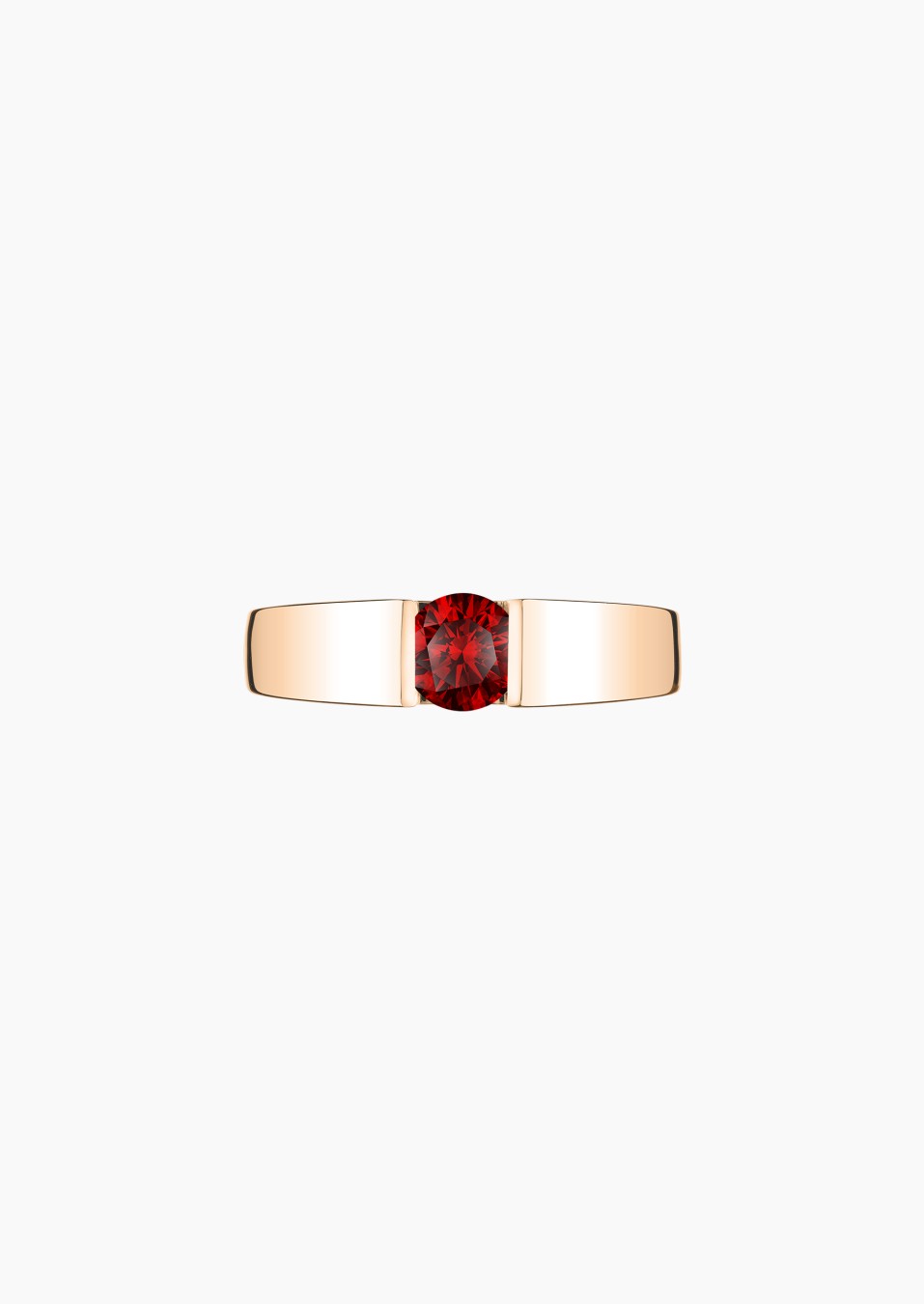 Audacieuse solitaire in gold and ruby / Lepage