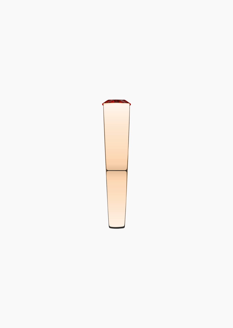 Audacieuse solitaire in gold and ruby / Lepage