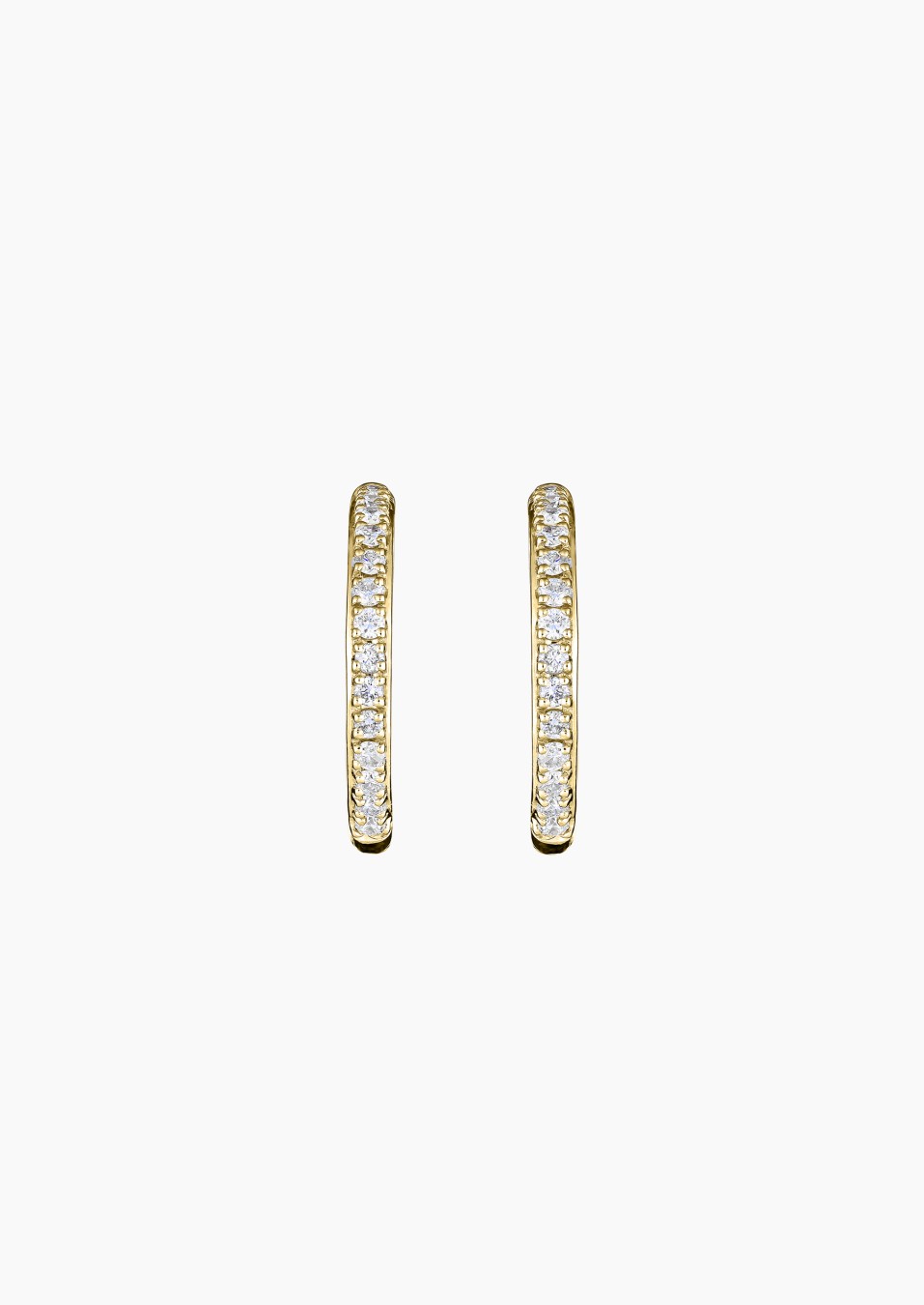 Demoiselle open hoop earrings in yellow gold and diamonds – Maison Lepage, French jeweler and designer since 1922.