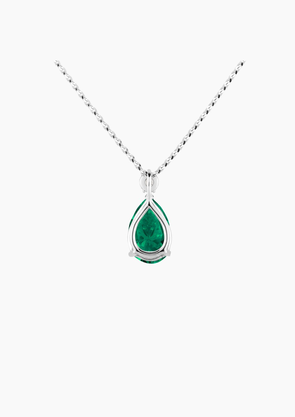 Jacques necklace in gold, emerald and diamond / Lepage