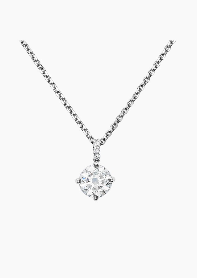 Collier Flirt en or blanc 750 et diamants - Maison Lepage joaillier créateur français 1922