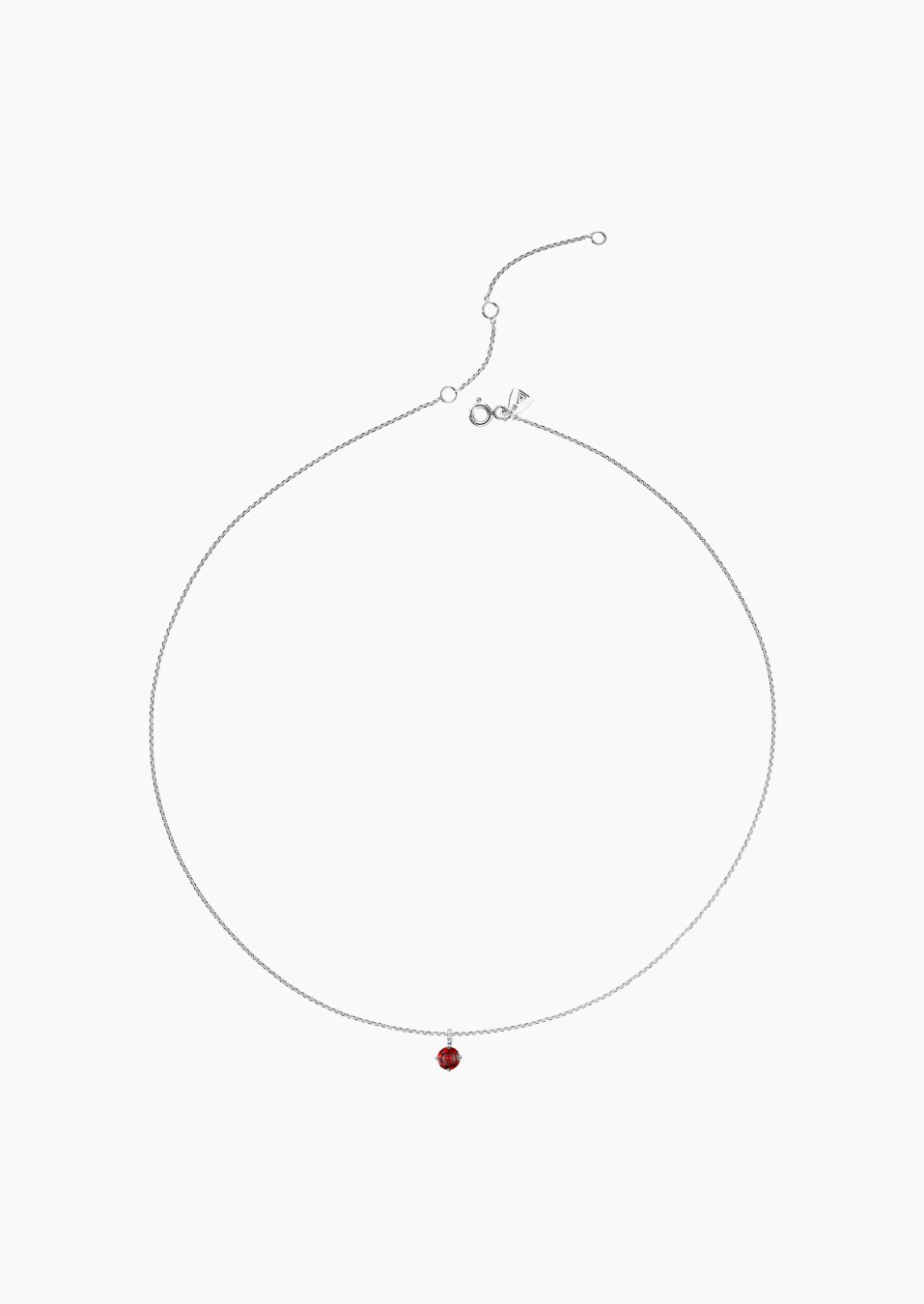 Collier Flirt en or blanc, rubis et diamants - Maison Lepage joaillier créateur français 1922